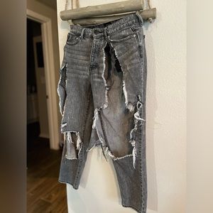 Ripped BDG Skinny Jeans Grey